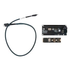 Переходник для SFF-8612 Oculink в M.2 NVMe eGPU + плата с доп питанием и разъемом PCIe x16 и SFF-8611 + кабель данных / NFHK N-8611Y-A N-PU01