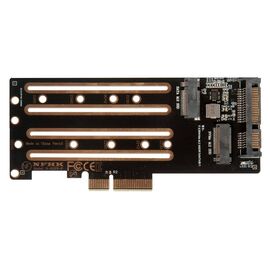 Плата расширения для SSD M.2 SATA / M.2 NVMe / SATA3 в разъем PCIe x4 / NFHK N-NGFF-P-4U
