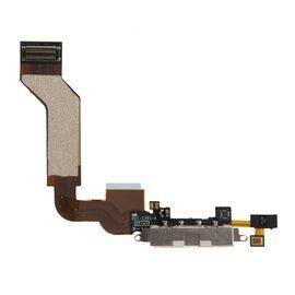 Шлейф зарядки нижний iPhone 4S белый / 821-1301