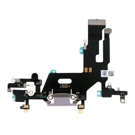 Шлейф зарядки нижний iPhone 11 фиолетовый / 821-02037 / разбор