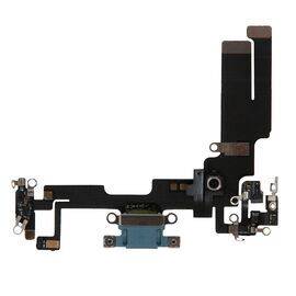 Шлейф зарядки нижний iPhone 14 голубой / 821-03758 / разбор