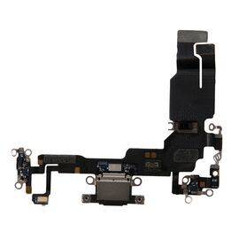 Шлейф зарядки нижний iPhone 15 черный / 821-04327-06 / разбор