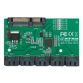 Плата переходник на 6 портов SATA / NFHK N-575S