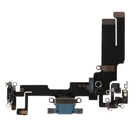 Шлейф зарядки нижний iPhone 14 голубой / 821-03758 / разбор