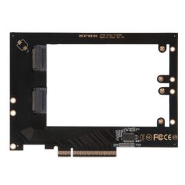 Плата расширения для 2х SSD EDSFF E1.S в разъем PCIe x8 / NFHK N-ED09