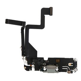 Шлейф зарядки нижний iPhone 14 Pro белый 821-03751 / разбор