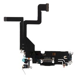 Шлейф зарядки нижний iPhone 14 Pro черный / 821-03751-04 / разбор