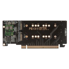 Плата расширения на 4 порта SSD M.2 NVMe в разъем PCIe x16 / NFHK N-R08A