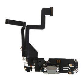 Шлейф зарядки нижний iPhone 14 Pro белый 821-03751 / разбор