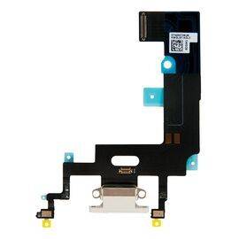 Шлейф зарядки нижний iPhone XR белый / 821-01702