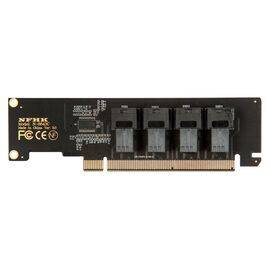 Плата расширения НП на 4 порта SATA/SAS SFF-8643 в разъем PCIe x16 / NFHK N-8643C