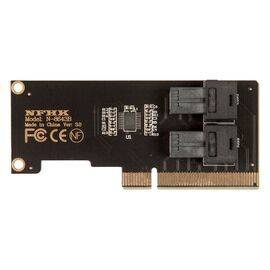 Плата расширения НП на 2 порта SATA/SAS SFF-8643 в разъем PCIe x8 / NFHK N-8643B