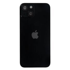 Задняя крышка в сборе с беспроводной зарядкой и шлейфами iPhone 14 черный / разбор