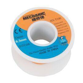Припой проволочный c флюсом Mechanic HX-T100 диаметр 0.3мм 55г