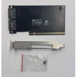 Плата расширения на 2 порта SFF-8654 в разъем PCIe x16 / NFHK N-W54B / внешний