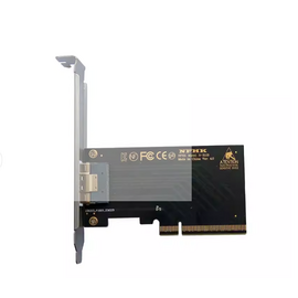 Плата расширения на 2 порта SFF-8654 в разъем PCIe x8 / NFHK N-R11B W54A-4U / внешний