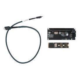 Переходник для SFF-8612 Oculink в M.2 NVMe eGPU + плата с доп питанием и разъемом PCIe x16 и SFF-8611 + кабель данных / NFHK N-8611Y-A N-PU01