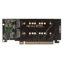Плата расширения на 4 порта SSD M.2 NVMe в разъем PCIe x16 / NFHK N-R08A
