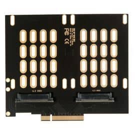 Плата расширения на 2 порта U.2 SFF-8639 на разъем PCIe x8 / NFHK N-8639X