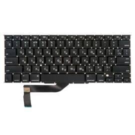 Клавиатура MacBook Pro 15 Retina A1398 Mid 2012 - Mid 2015 прямой Enter US с русской гравировкой / AA