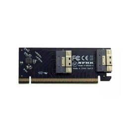 Плата расширения на 2 порта U.2 U.3 в разъем PCIe 3.0 / 4.0 16x - SFF-8654 (SlimSAS) 8i / NFHK N-8654S