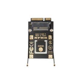 Переходник для PCIe M.2 / CNVi M.2 Wi-Fi IPEX4 на mini PCIe Wi-Fi IPEX1 / NFHK N-9438 V1