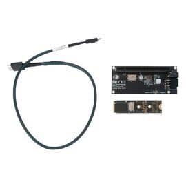 Переходник для SFF-8612 Oculink в M.2 NVMe eGPU + плата с доп питанием и разъемом PCIe x16 и SFF-8611 + кабель данных / NFHK N-8611Y-A N-PU01