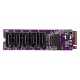 Переходник для SATA / 5 разъемов на SSD M.2 NVMe / NFHK N-585A