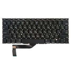 Клавиатура MacBook Pro 15 Retina A1398 Mid 2012 - Mid 2015 прямой Enter US с русской гравировкой / AA