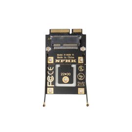 Переходник для PCIe M.2 / CNVi M.2 Wi-Fi IPEX4 на mini PCIe Wi-Fi IPEX1 / NFHK N-9438 V1
