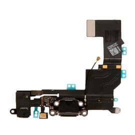 Шлейф зарядки нижний с аудио iPhone 5S черный 821-1596