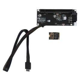 Переходник для SFF-8612 Oculink в M.2 NVMe eGPU + плата с доп питанием и разъемом PCIe x16 и SFF-8611 + кабель данных / NFHK N-8611S N-PU03