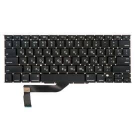 Клавиатура MacBook Pro 15 Retina A1398 Mid 2012 - Mid 2015 прямой Enter US с русской гравировкой / AA