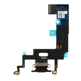 Шлейф зарядки нижний iPhone XR черный / 821-01702 / разбор