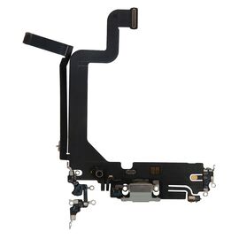 Шлейф зарядки нижний iPhone 14 Pro Max белый / 821-03832 / разбор