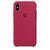 Чехол iPhone X / XS Silicone Case / Rose Red (MQT82) розово-красный