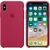 Чехол iPhone X / XS Silicone Case / Rose Red (MQT82) розово-красный, изображение 2