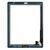 Тачскрин iPad 2 с кнопкой HOME / белый / OEM, изображение 2