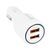 Автомобильное зарядное устройство на 2 USB 3.1 A / QUALCOMM DC-681 / белый