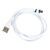 Кабель NOHON USB ↔ Lightning / съёмный магнитный разъем / белый 1m
