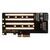 Плата расширения для SSD M.2 SATA / M.2 NVMe / SATA3 data в разъем PCIe x4 / NFHK N-NGFF-4U