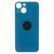 Заднее стекло iPhone 13 mini Big Hole синий
