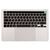 Топкейс с клавиатурой RUS РСТ трекпадом и АКБ A1964 MacBook Pro 13 A2251 Silver 661-15957 / AASP
