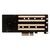 Плата расширения для SSD M.2 SATA / M.2 NVMe / SATA3 в разъем PCIe x4 / NFHK N-NGFF-P-2U, изображение 3