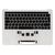 Топкейс с клавиатурой RUS РСТ и АКБ A2171 MacBook Pro 13 A2159 Silver / Б/У