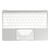 Топкейс под прямой Enter MacBook 12 Retina A1534 Early 2015 Early 2016 Silver Серебро