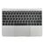 Топкейс с клавиатурой RUS РСТ и трекпадом MacBook 12 Retina A1534 Mid 2017 Silver Серебро ASP
