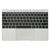 Топкейс с клавиатурой US и трекпадом MacBook 12 Retina A1534 Early 2016 Silver 661-04881 / AASP