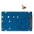 Переходник для SSD M.2 SATA / mSATA для установки в разъем 2.5 SATA3 / NFHK N-2513 Blue, изображение 2
