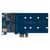 Плата расширения на 2 порта SSD M.2 SATA в разъем PCIe x1 / NFHK N-582A
